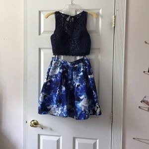 Two Piece Homecoming Dress
